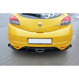 Накладки сплиттеры боковые на задний бампер вариант 2 на Renault Megane III RS